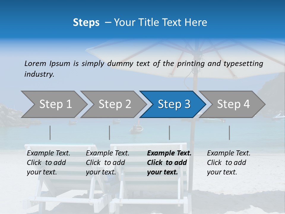 Exotic Recreation Paradise PowerPoint Template