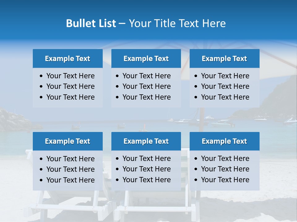 Exotic Recreation Paradise PowerPoint Template