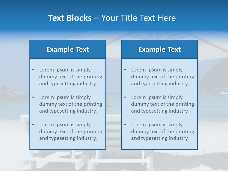 Exotic Recreation Paradise PowerPoint Template