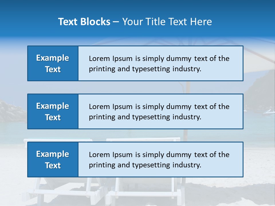 Exotic Recreation Paradise PowerPoint Template