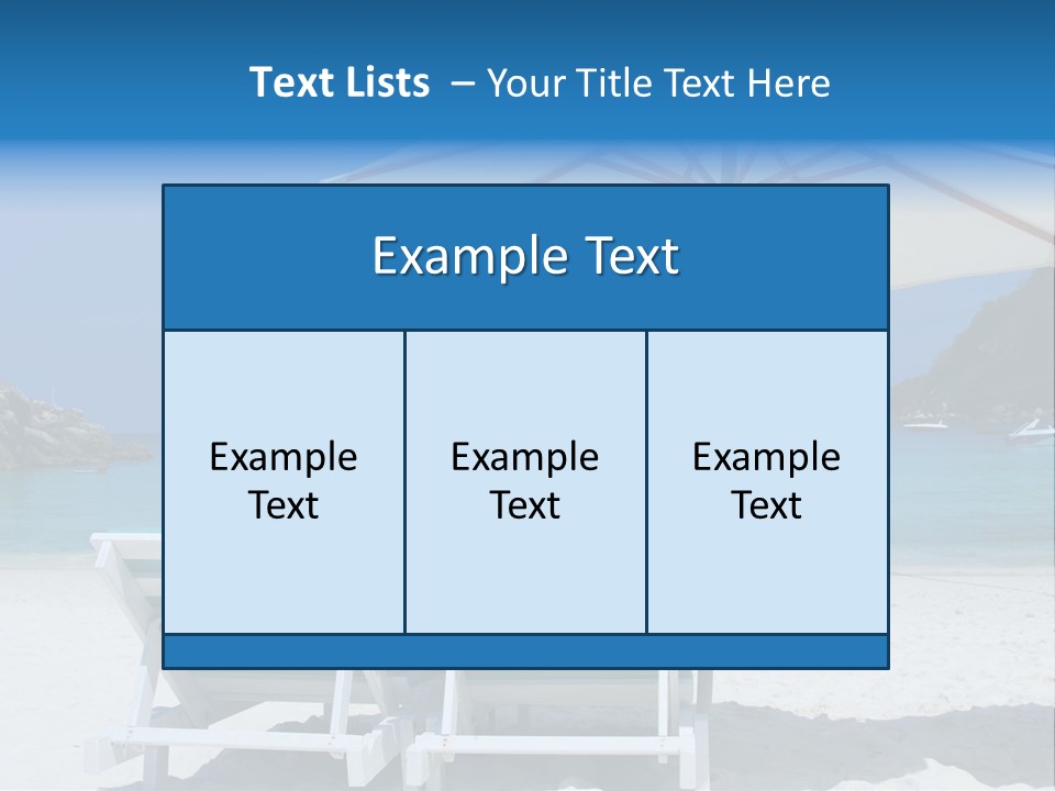 Exotic Recreation Paradise PowerPoint Template
