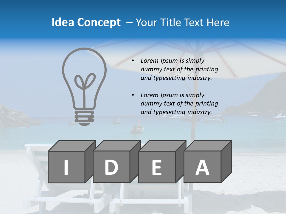 Exotic Recreation Paradise PowerPoint Template