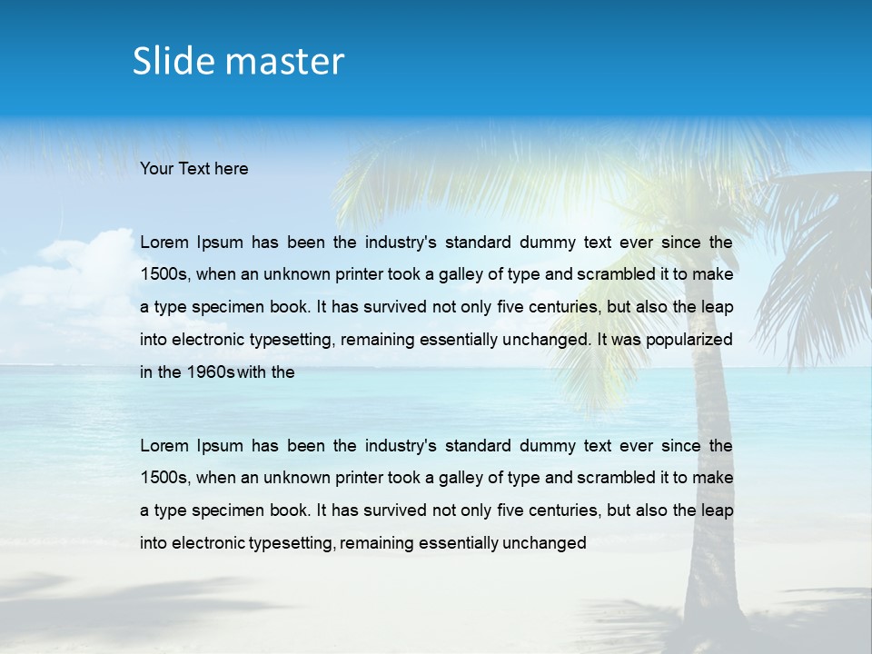 Island Tree Green PowerPoint Template