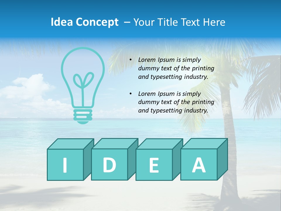 Island Tree Green PowerPoint Template