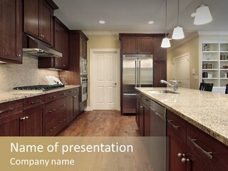 Stove Residence Appliance PowerPoint Template