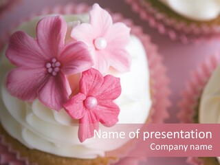 Sugar Cupcake Cup PowerPoint Template
