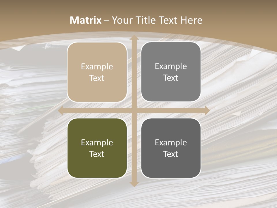 Files Headache Mess PowerPoint Template