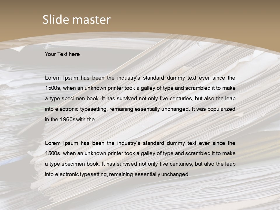 Files Headache Mess PowerPoint Template