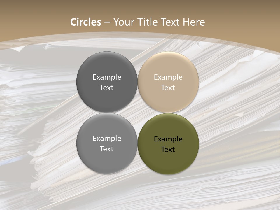 Files Headache Mess PowerPoint Template