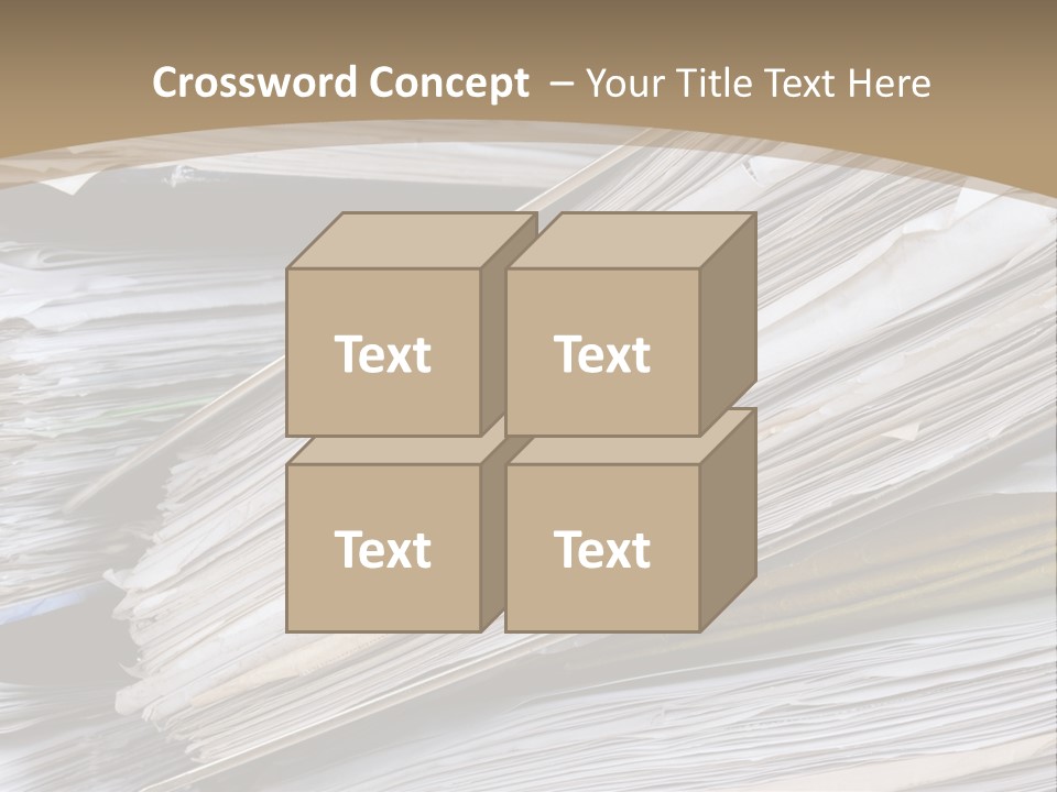 Files Headache Mess PowerPoint Template