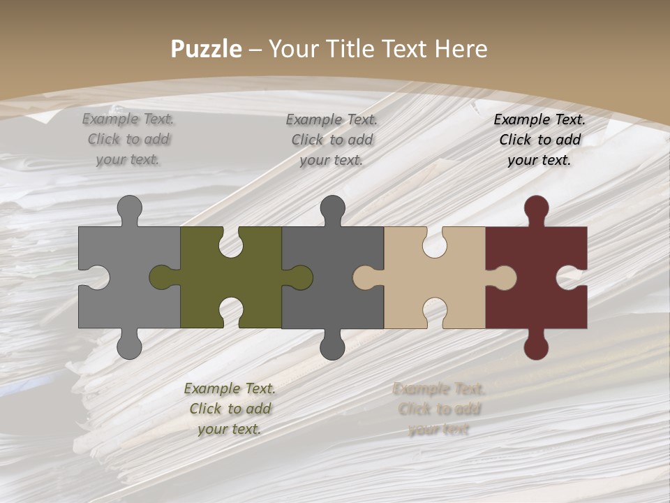 Files Headache Mess PowerPoint Template