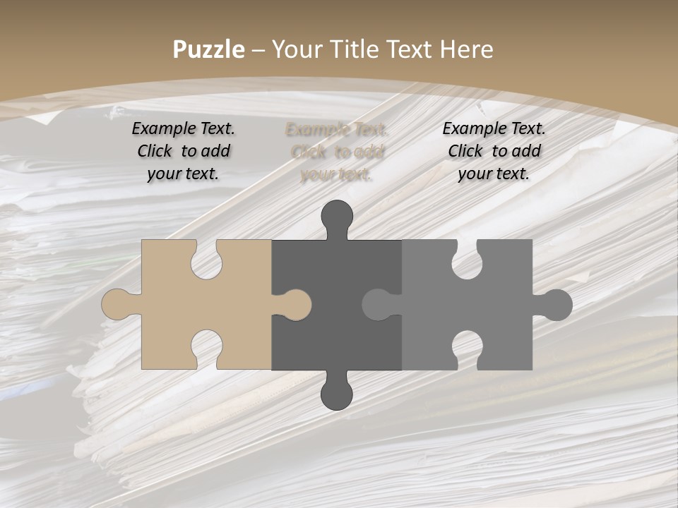 Files Headache Mess PowerPoint Template
