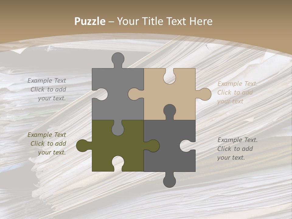 Files Headache Mess PowerPoint Template