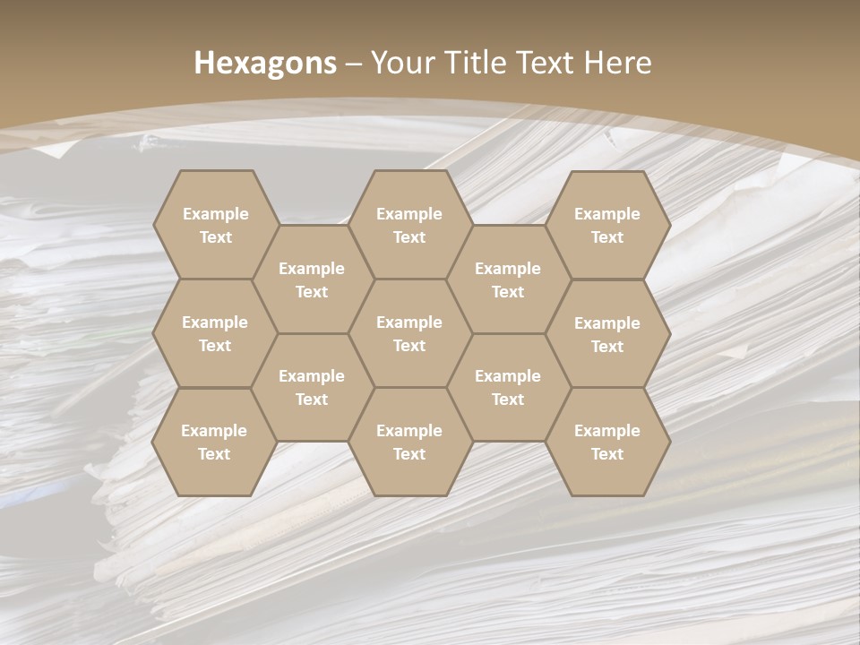Files Headache Mess PowerPoint Template