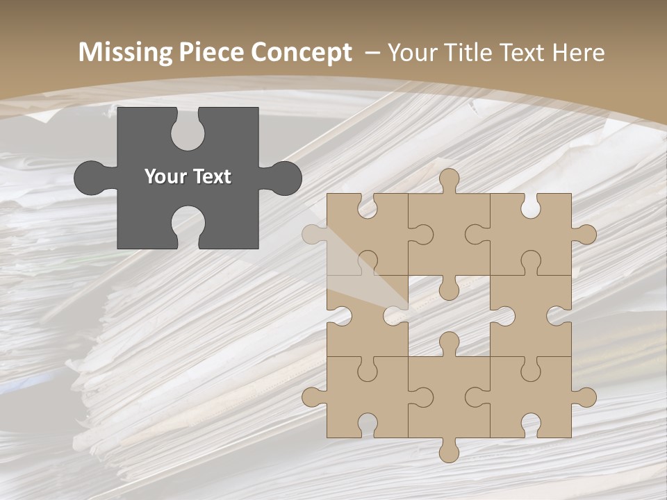 Files Headache Mess PowerPoint Template