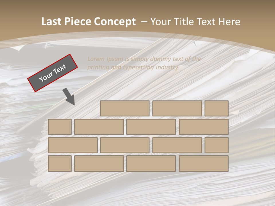 Files Headache Mess PowerPoint Template