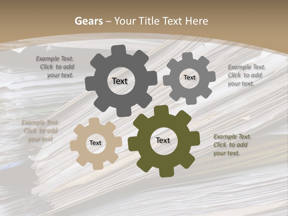 Files Headache Mess PowerPoint Template