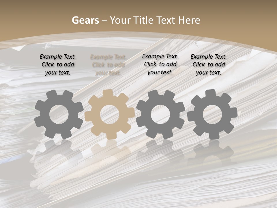 Files Headache Mess PowerPoint Template