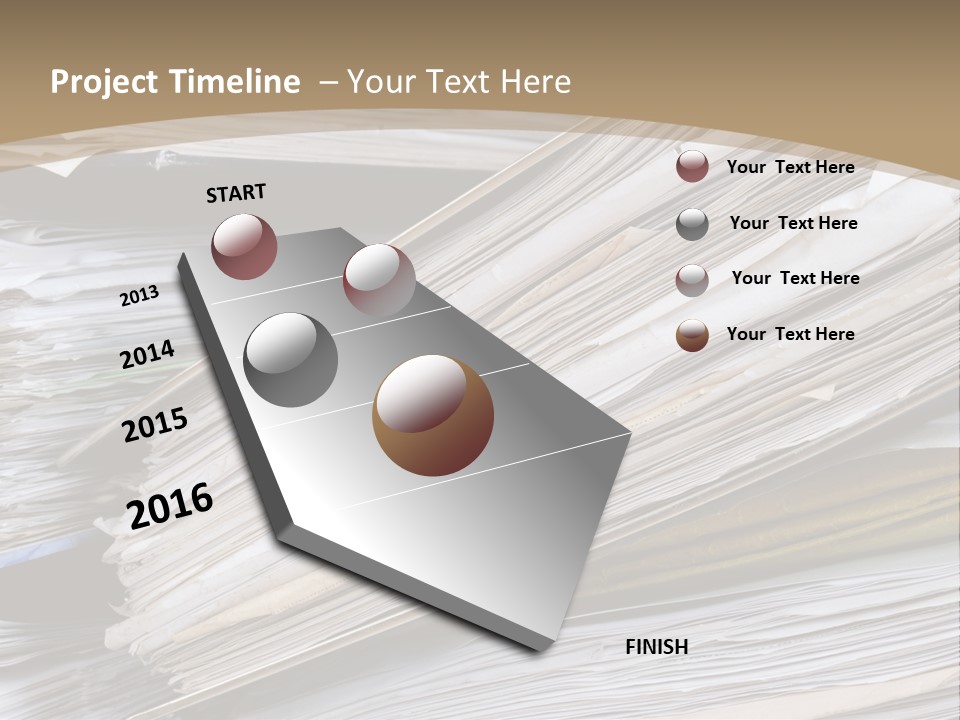 Files Headache Mess PowerPoint Template