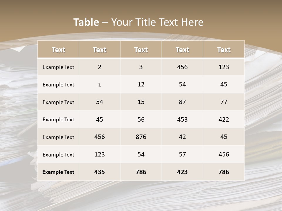 Files Headache Mess PowerPoint Template