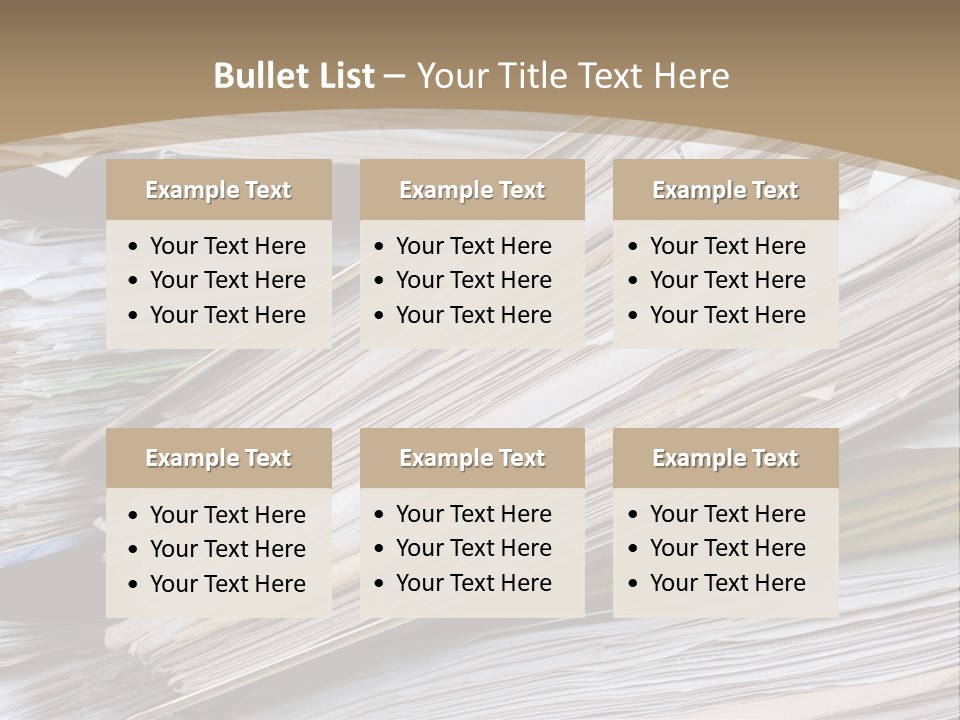 Files Headache Mess PowerPoint Template