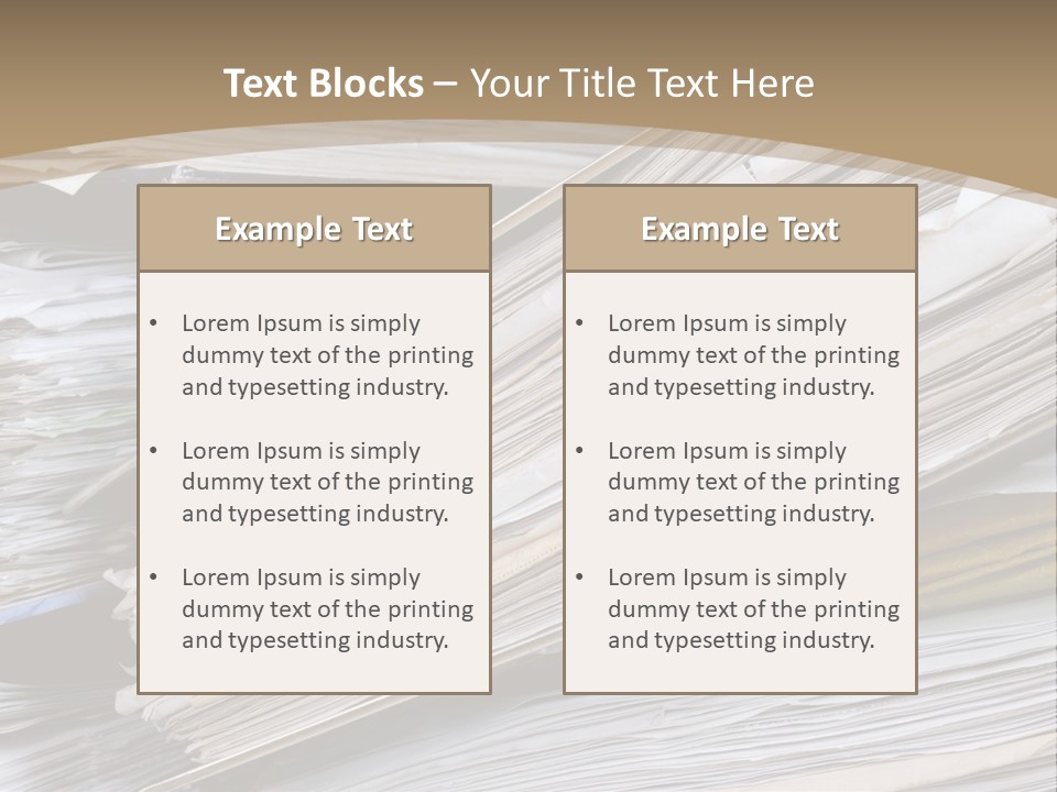 Files Headache Mess PowerPoint Template