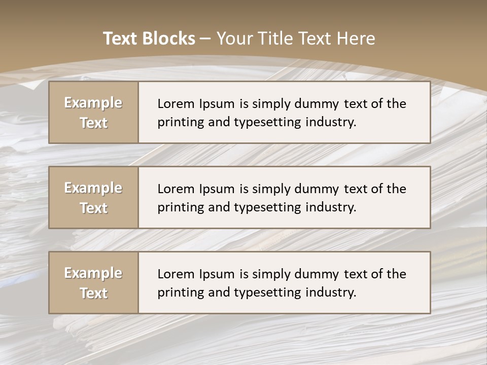 Files Headache Mess PowerPoint Template