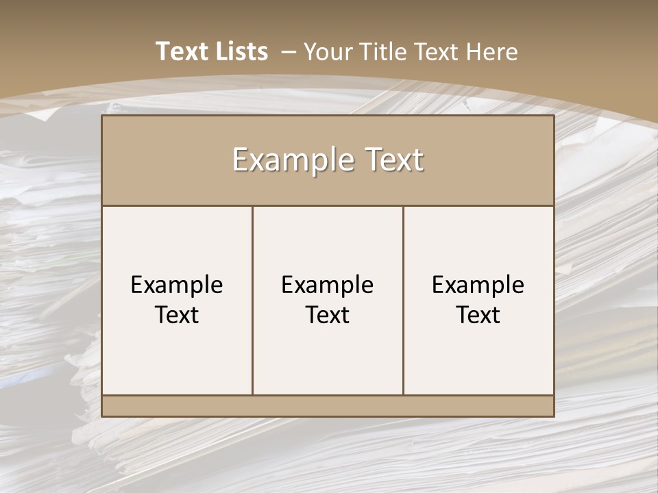 Files Headache Mess PowerPoint Template
