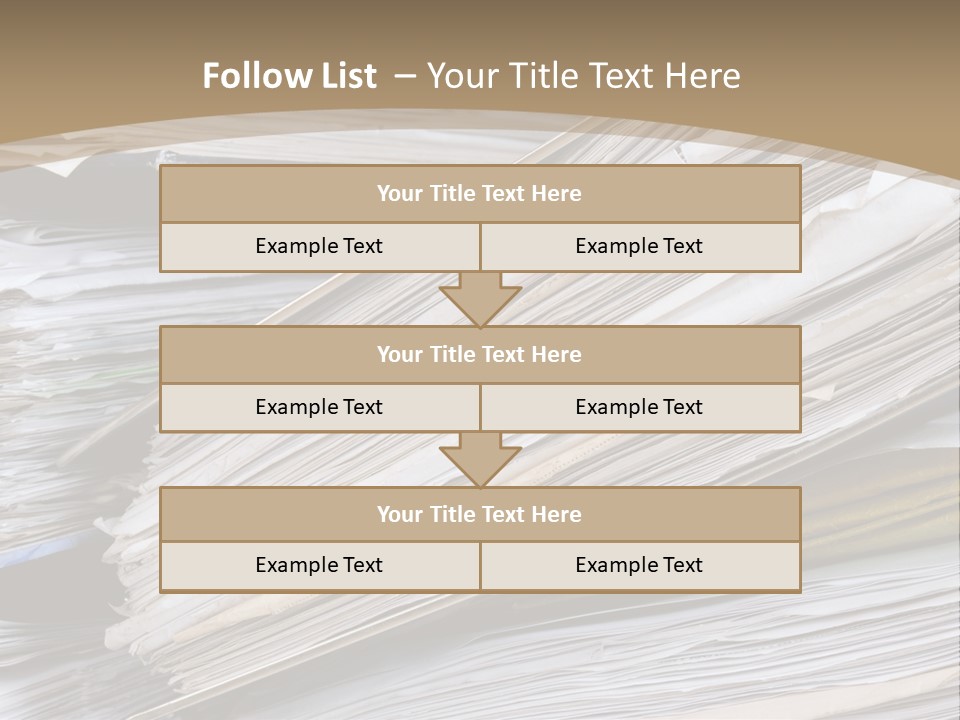 Files Headache Mess PowerPoint Template