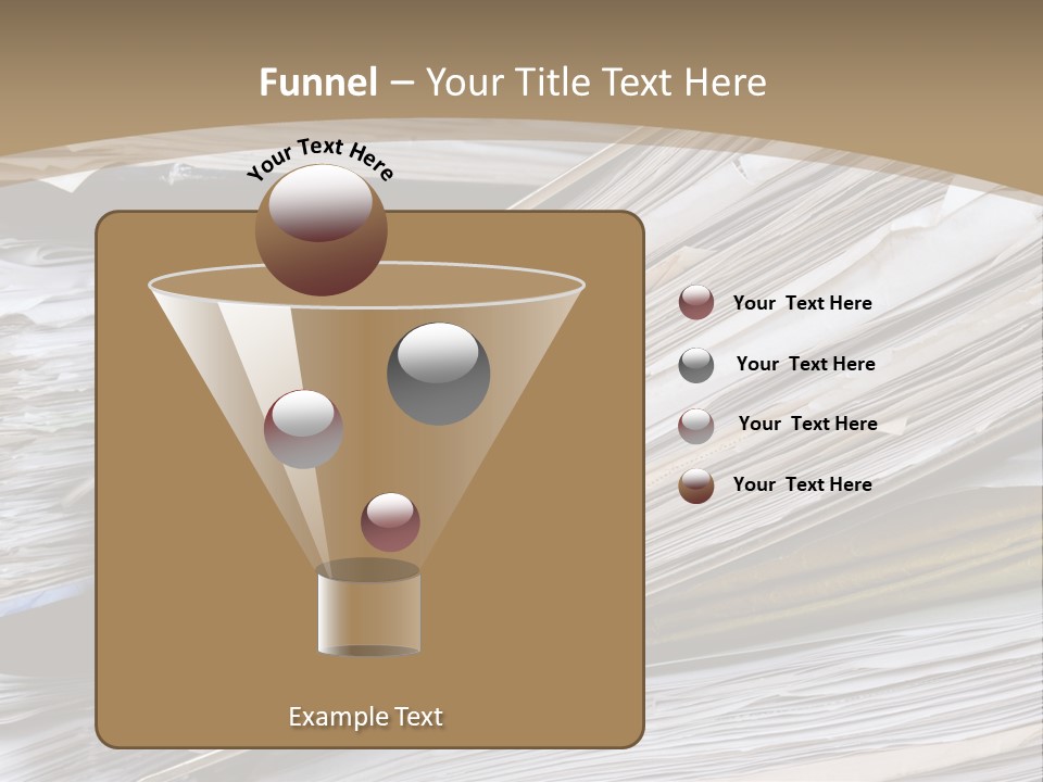Files Headache Mess PowerPoint Template