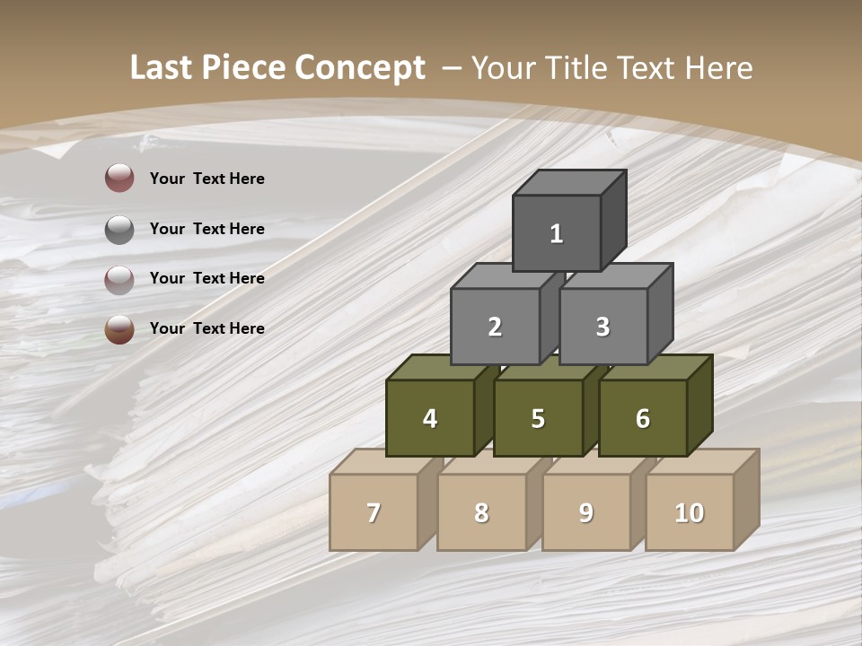 Files Headache Mess PowerPoint Template