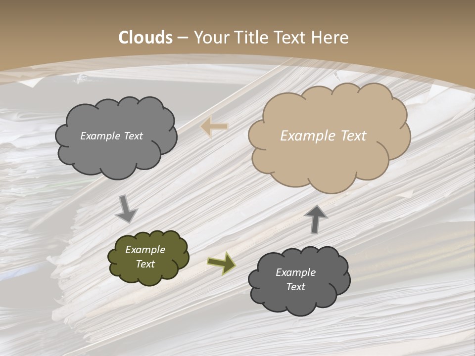 Files Headache Mess PowerPoint Template
