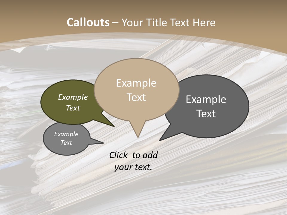 Files Headache Mess PowerPoint Template