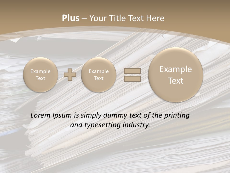 Files Headache Mess PowerPoint Template