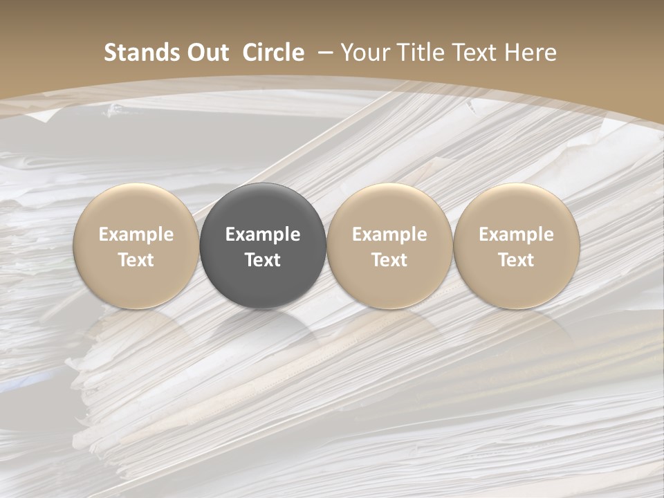 Files Headache Mess PowerPoint Template