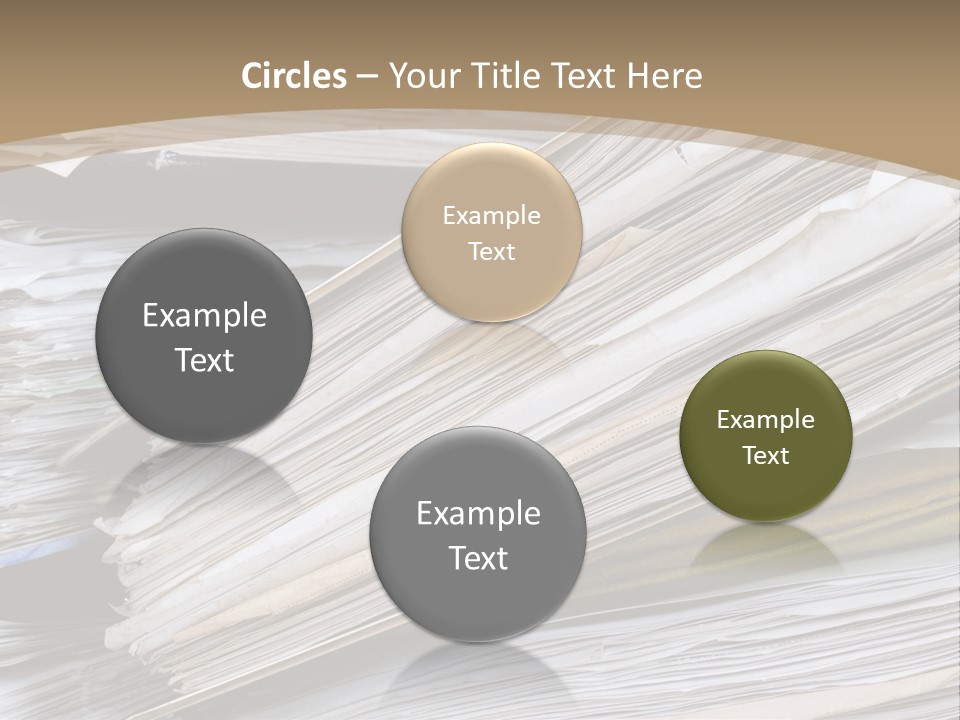 Files Headache Mess PowerPoint Template