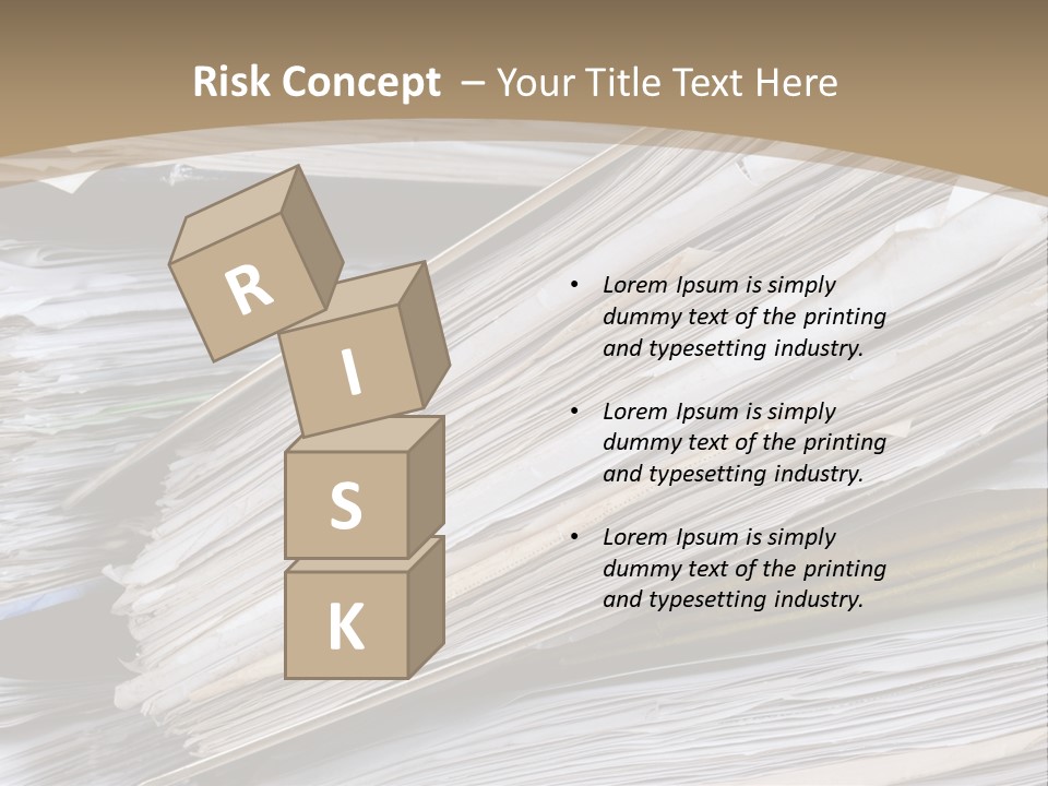 Files Headache Mess PowerPoint Template