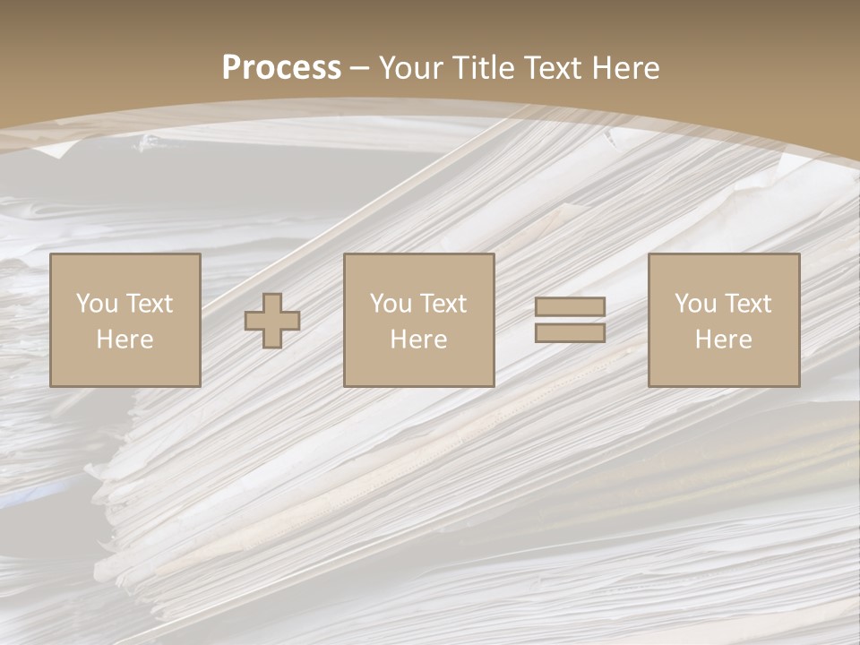 Files Headache Mess PowerPoint Template