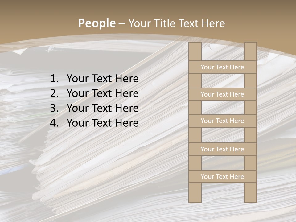 Files Headache Mess PowerPoint Template