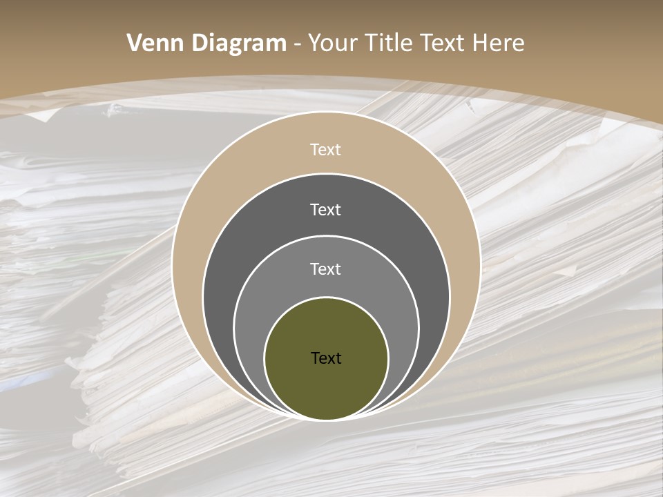 Files Headache Mess PowerPoint Template