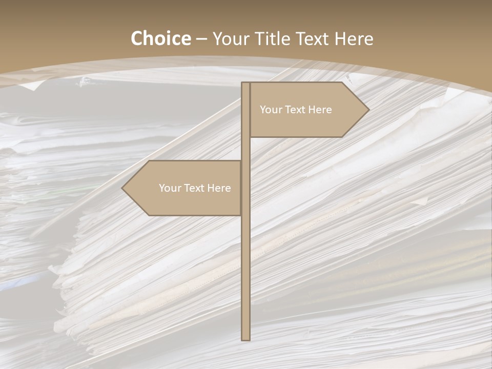 Files Headache Mess PowerPoint Template