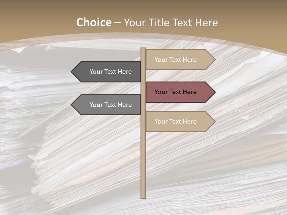 Files Headache Mess PowerPoint Template