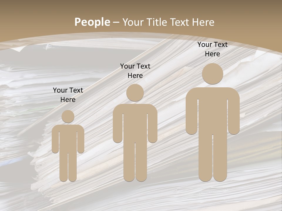 Files Headache Mess PowerPoint Template