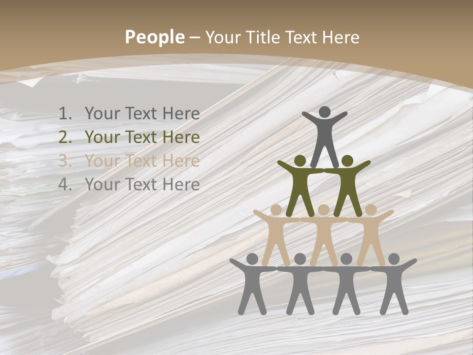 Files Headache Mess PowerPoint Template