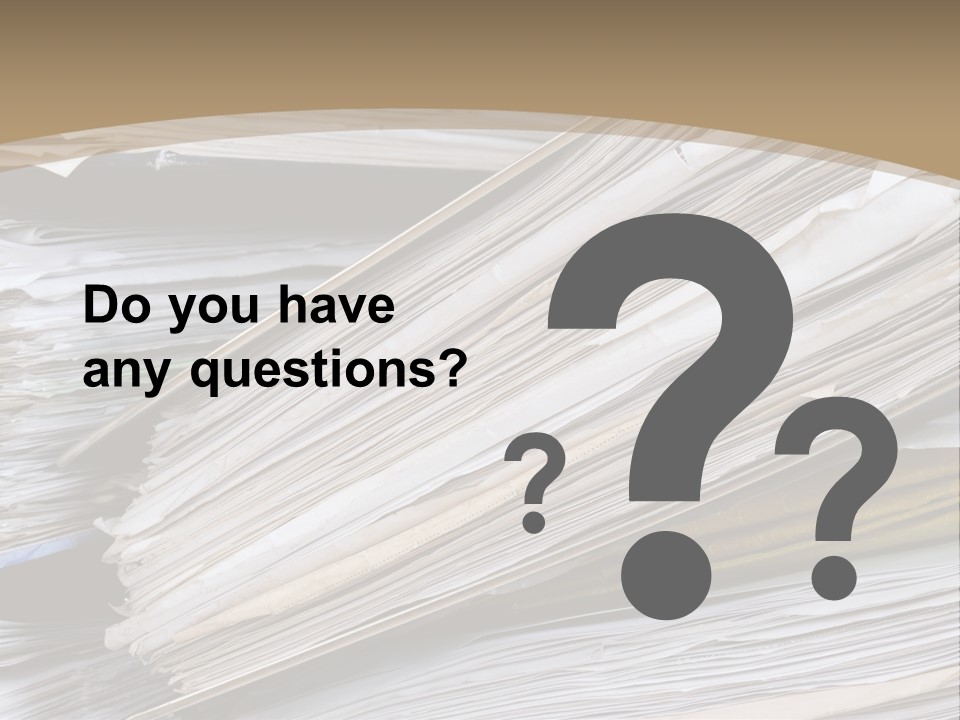 Files Headache Mess PowerPoint Template