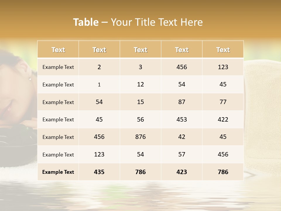 Water Bowl Purity PowerPoint Template