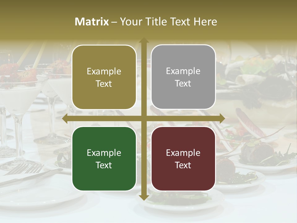 Wedding Formal Meal PowerPoint Template