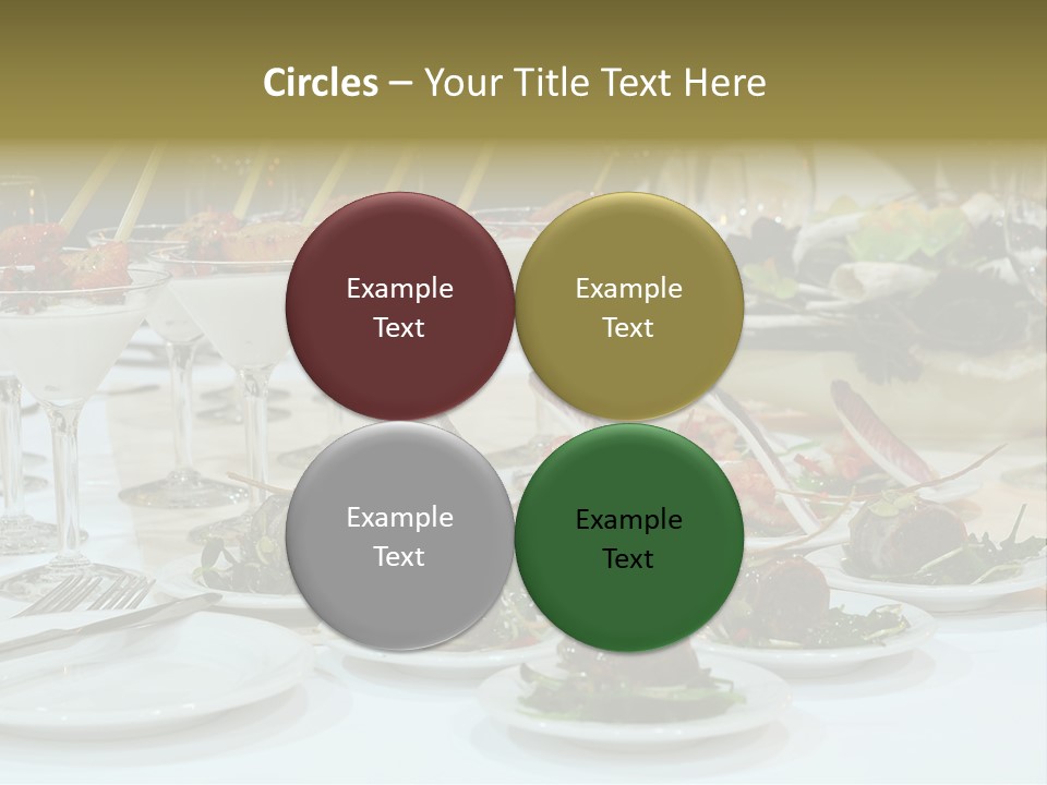 Wedding Formal Meal PowerPoint Template