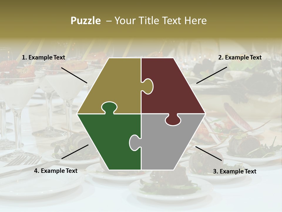 Wedding Formal Meal PowerPoint Template