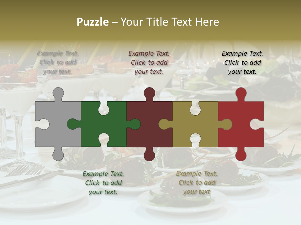 Wedding Formal Meal PowerPoint Template